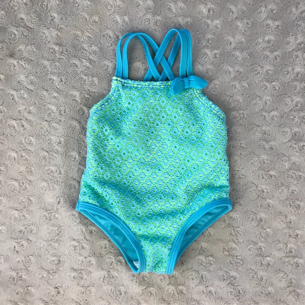 Koala Kids 3-6 Months One Piece Swimsuit Blue